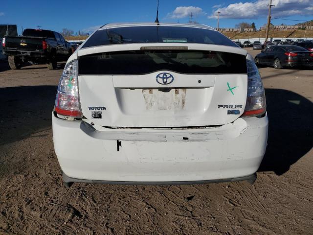 JTDKB20U097891221 - 2009 TOYOTA PRIUS WHITE photo 6