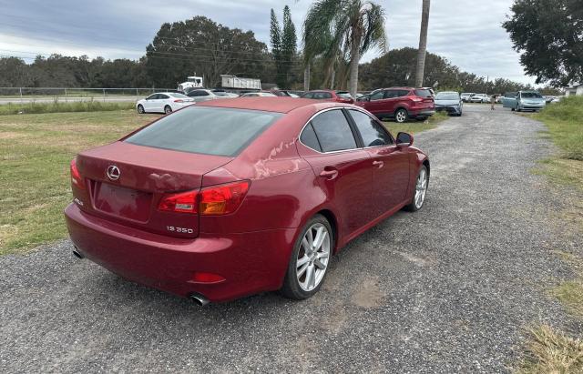 JTHBE262165001506 - 2006 LEXUS IS 350 RED photo 4