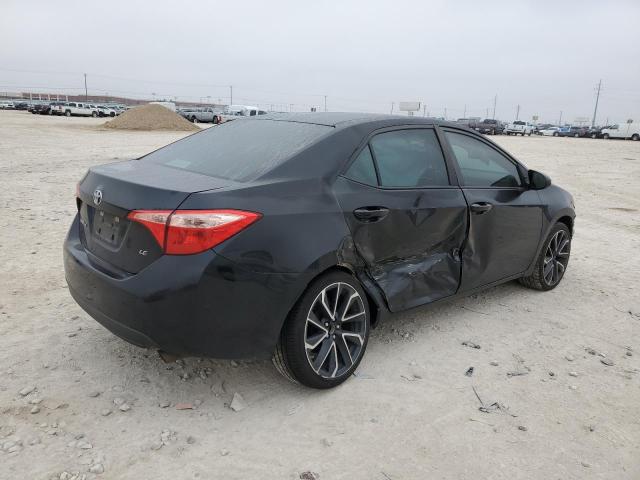 5YFBURHE7KP873349 - 2019 TOYOTA COROLLA L BLACK photo 3