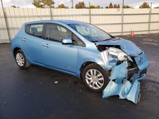 1N4AZ0CP1FC322467 - 2015 NISSAN LEAF S BLUE photo 4