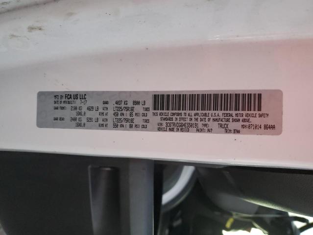 3C6TRVDG6HE550191 - 2017 RAM PROMASTER 2500 HIGH WHITE photo 13