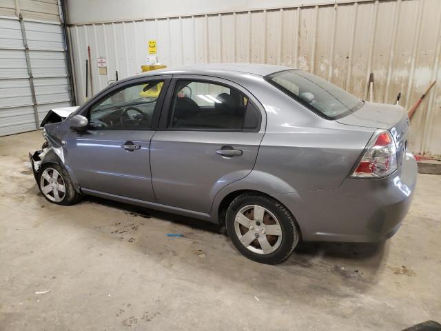 KL1TD56617B050843 - 2007 CHEVROLET AVEO BASE GRAY photo 2