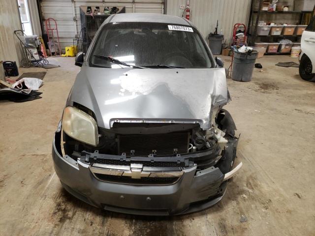 KL1TD56617B050843 - 2007 CHEVROLET AVEO BASE GRAY photo 5