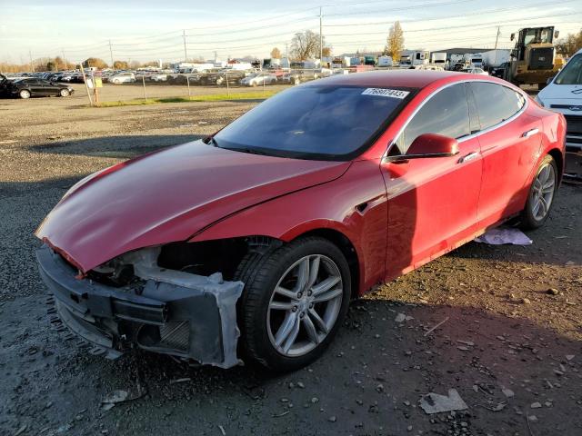 5YJSA1AC1DFP10178 - 2013 TESLA MODEL S Կարմիր լուսանկար 1