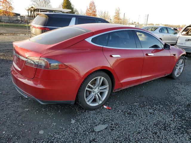 5YJSA1AC1DFP10178 - 2013 TESLA MODEL S Կարմիր լուսանկար 3