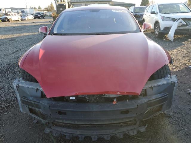 5YJSA1AC1DFP10178 - 2013 TESLA MODEL S Կարմիր լուսանկար 5