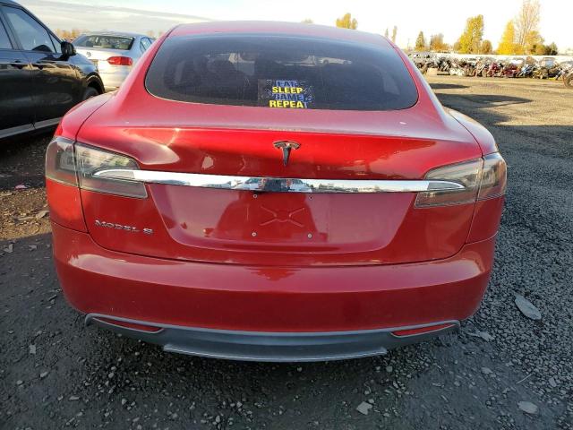 5YJSA1AC1DFP10178 - 2013 TESLA MODEL S Կարմիր լուսանկար 6