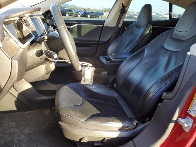 5YJSA1AC1DFP10178 - 2013 TESLA MODEL S Կարմիր լուսանկար 7