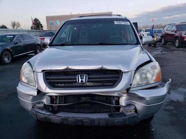 2HKYF18685H510381 - 2005 HONDA PILOT EXL SILVER photo 5