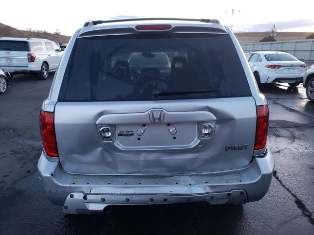 2HKYF18685H510381 - 2005 HONDA PILOT EXL SILVER photo 6