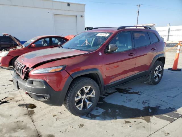 1C4PJMBSXHW545195 - 2017 JEEP CHEROKEE TRAILHAWK RED photo 1