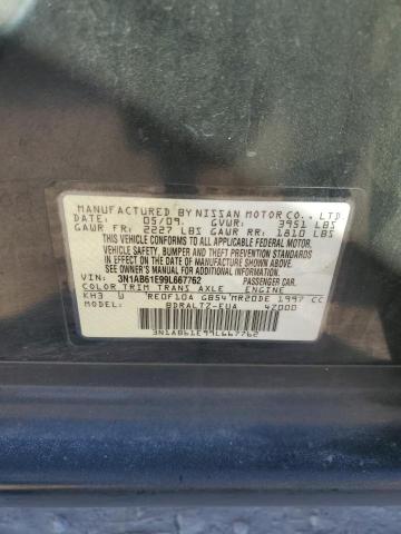 3N1AB61E99L667762 - 2009 NISSAN SENTRA 2.0 BLACK photo 12