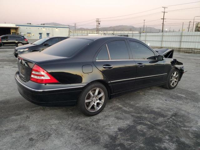 WDBRF54H27F881258 - 2007 MERCEDES-BENZ C 280 BLACK photo 3