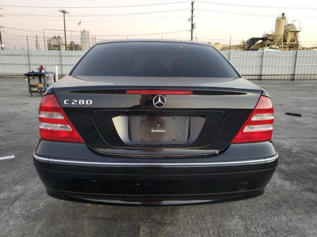 WDBRF54H27F881258 - 2007 MERCEDES-BENZ C 280 BLACK photo 6