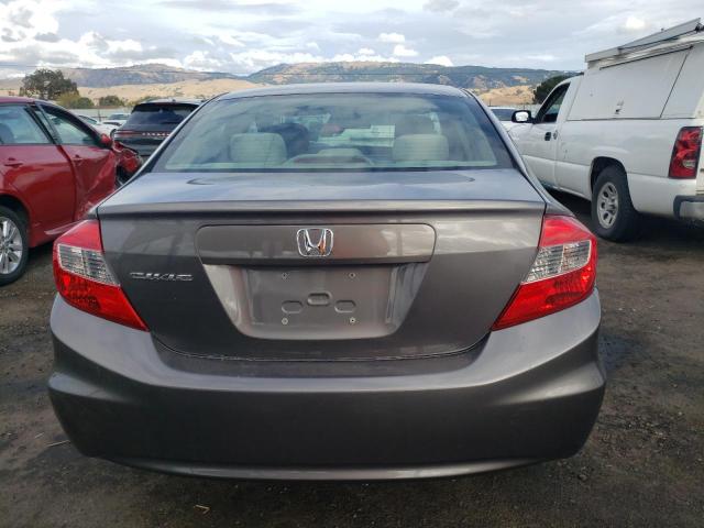 19XFB2F51CE370419 - 2012 HONDA CIVIC LX GRAY photo 6