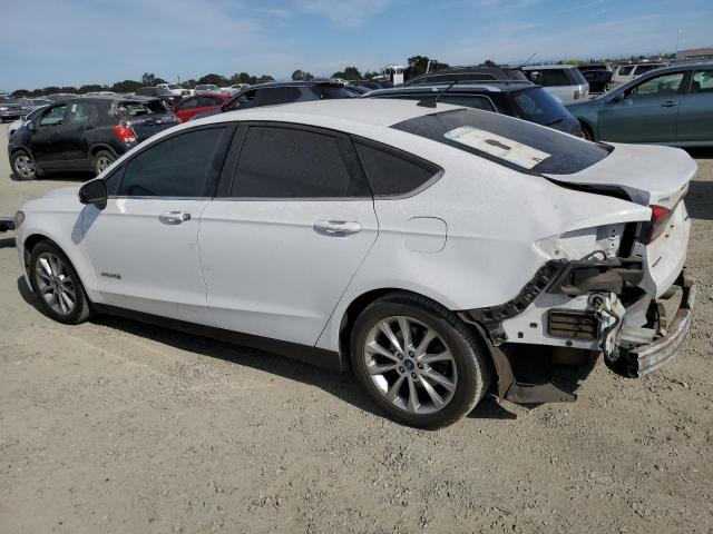 3FA6P0LU4JR151340 - 2018 FORD FUSION SE HYBRID WHITE photo 2