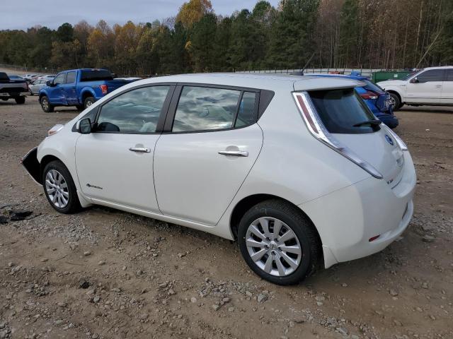 1N4AZ0CP8FC323891 - 2015 NISSAN LEAF S WHITE photo 2