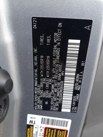 5TDGZRAH2MS064038 - 2021 TOYOTA HIGHLANDER XLE GRAY photo 13