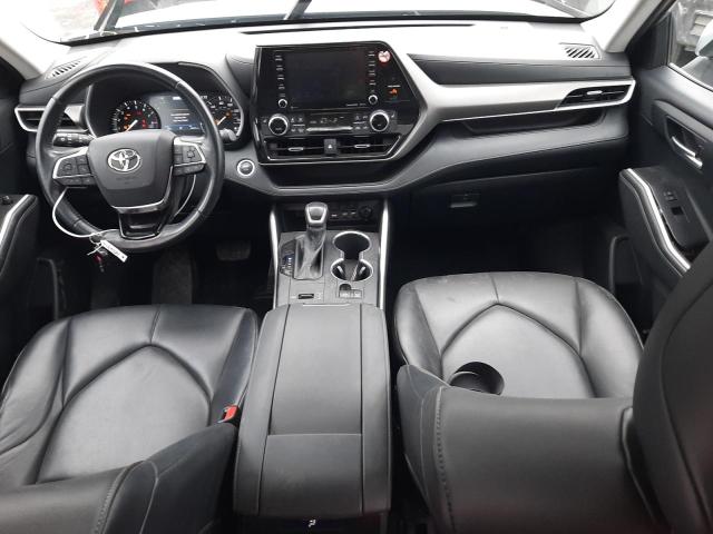 5TDGZRAH2MS064038 - 2021 TOYOTA HIGHLANDER XLE GRAY photo 8