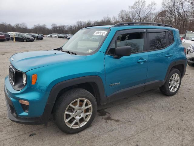 ZACNJBAB9LPL78005 - 2020 JEEP RENEGADE SPORT TURQUOISE photo 1