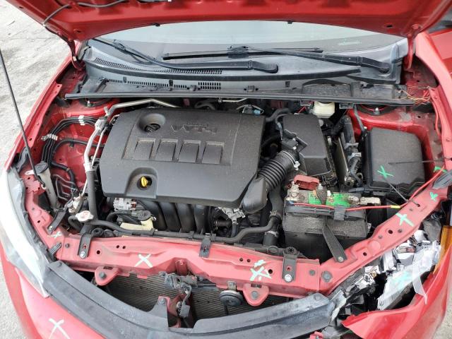 5YFBURHE2HP711962 - 2017 TOYOTA COROLLA L RED photo 11