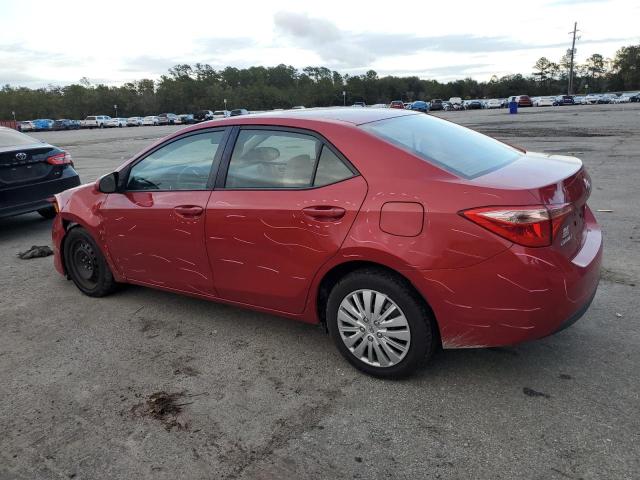 5YFBURHE2HP711962 - 2017 TOYOTA COROLLA L RED photo 2