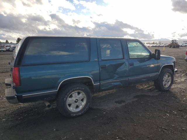 1GNFK16K0PJ385381 - 1993 CHEVROLET SUBURBAN K1500 TEAL photo 3