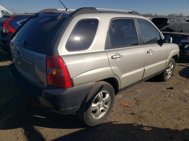 KNDJE723377358555 - 2007 KIA SPORTAGE EX SILVER photo 3