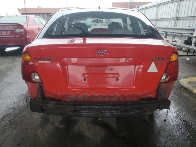 KMHCG35C55U352502 - 2005 HYUNDAI ACCENT GS RED photo 6