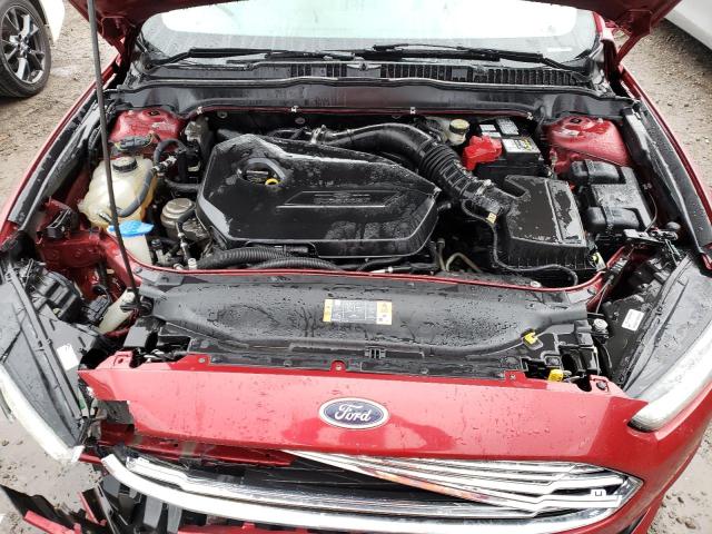 3FA6P0HR1DR138053 - 2013 FORD FUSION SE RED photo 11