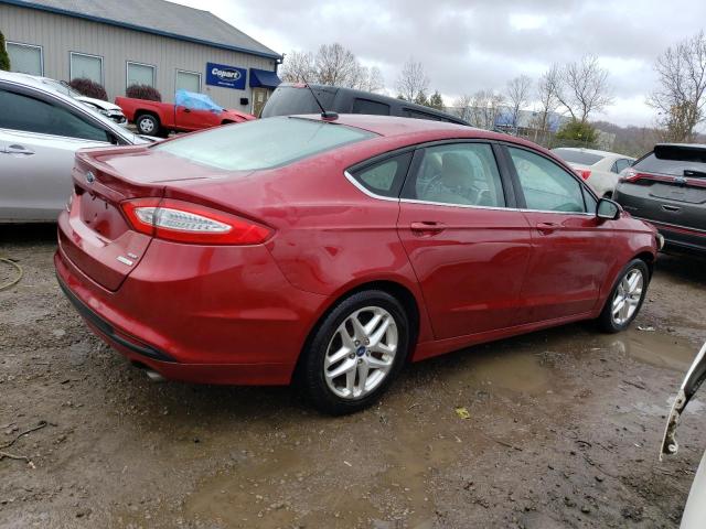 3FA6P0HR1DR138053 - 2013 FORD FUSION SE RED photo 3