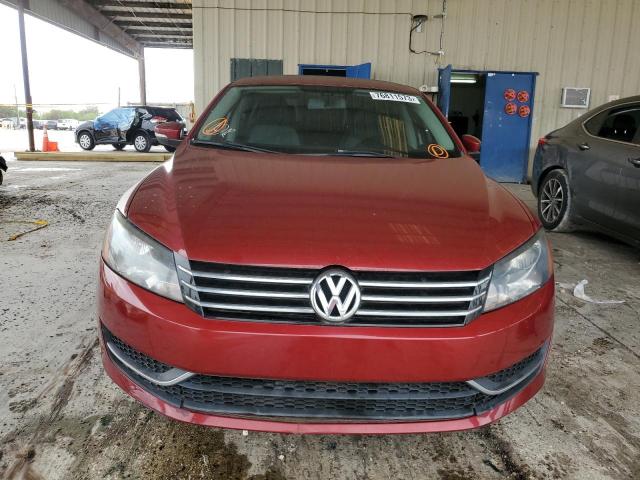 1VWAT7A32FC027315 - 2015 VOLKSWAGEN PASSAT S RED photo 5