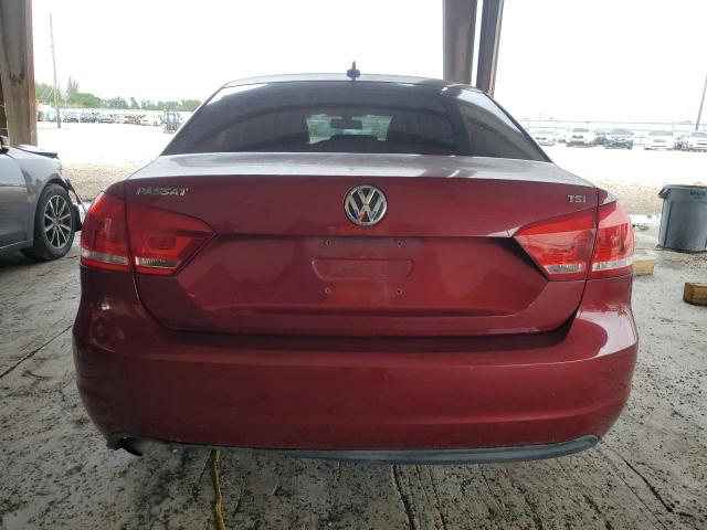 1VWAT7A32FC027315 - 2015 VOLKSWAGEN PASSAT S RED photo 6