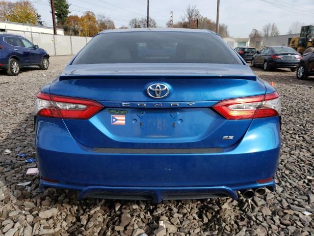 4T1B11HK5JU028836 - 2018 TOYOTA CAMRY L BLUE photo 6