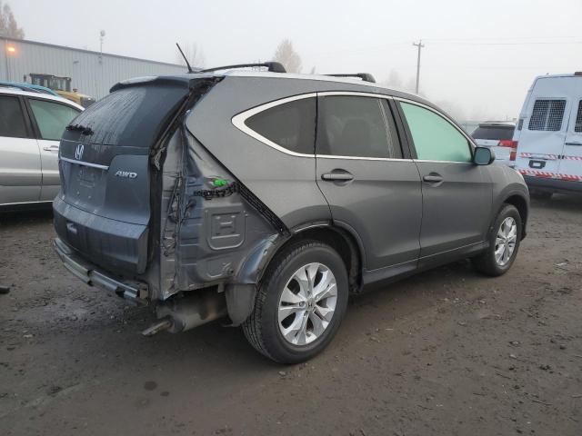 2HKRM4H75DH660306 - 2013 HONDA CR-V EXL GRAY photo 3