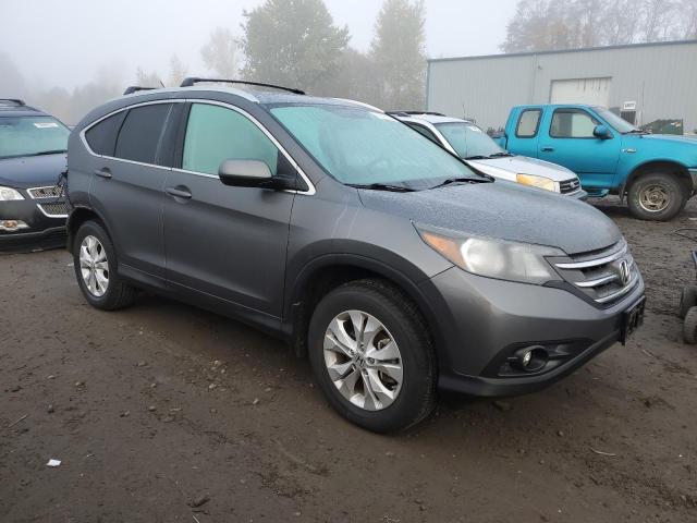 2HKRM4H75DH660306 - 2013 HONDA CR-V EXL GRAY photo 4