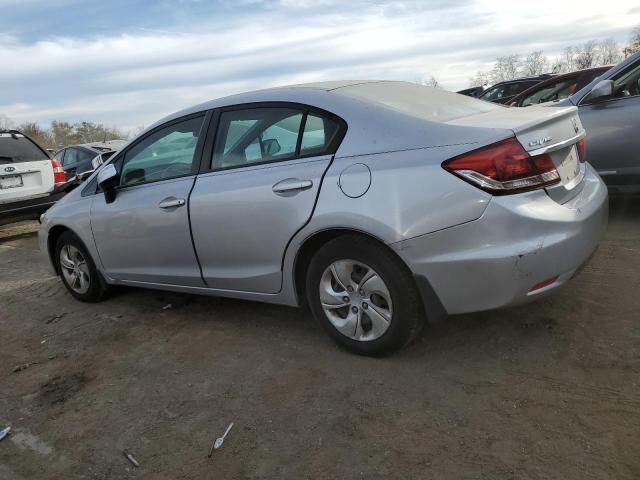 2HGFB2F56DH587391 - 2013 HONDA CIVIC LX SILVER photo 2