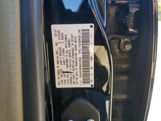 19UUA66268A014566 - 2008 ACURA TL BLACK photo 12