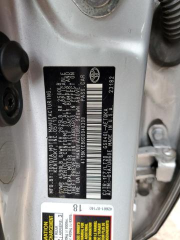 4T1BK1EB6DU048308 - 2013 TOYOTA AVALON BASE 银色 照片 12
