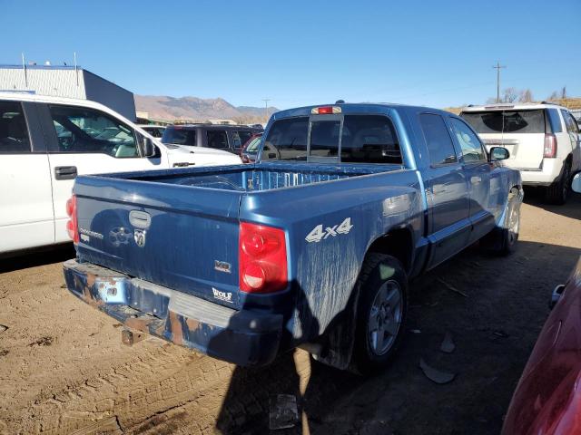 1D7HW58N15S102147 - 2005 DODGE DAKOTA QUAD LARAMIE BLUE photo 3