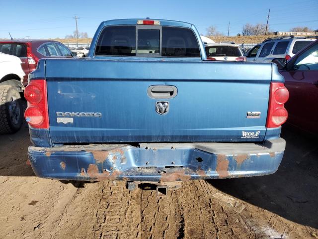 1D7HW58N15S102147 - 2005 DODGE DAKOTA QUAD LARAMIE BLUE photo 6