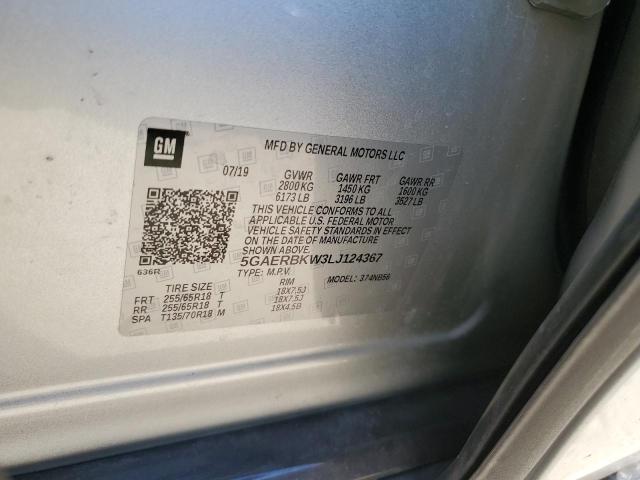 5GAERBKW3LJ124367 - 2020 BUICK ENCLAVE ESSENCE ვერცხლისფერი ფოტო 13