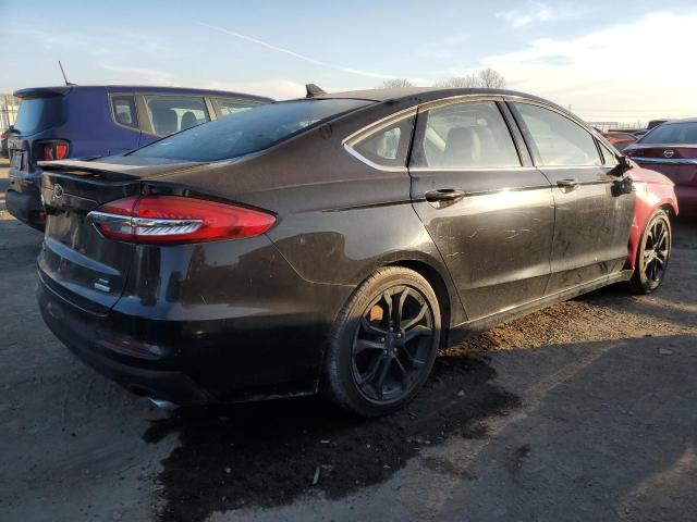 3FA6P0HD2LR185613 - 2020 FORD FUSION SE BLACK photo 3