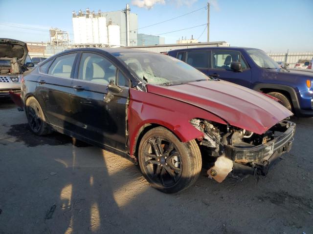 3FA6P0HD2LR185613 - 2020 FORD FUSION SE BLACK photo 4