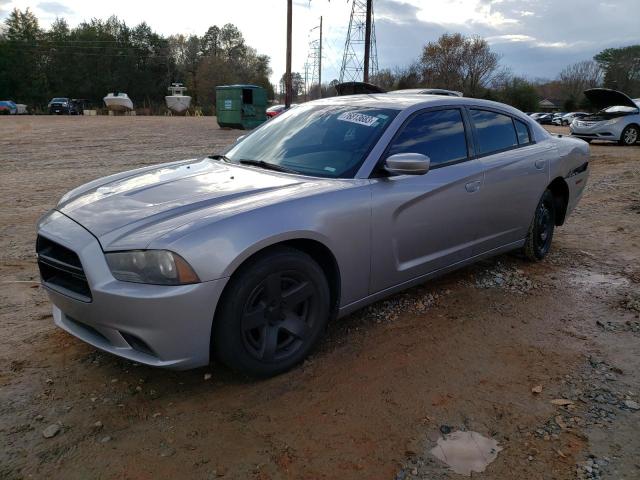 2C3CDXAT4DH714934 - 2013 DODGE CHARGER POLICE SILVER photo 1
