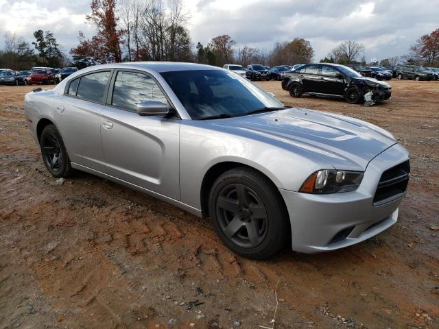 2C3CDXAT4DH714934 - 2013 DODGE CHARGER POLICE SILVER photo 4