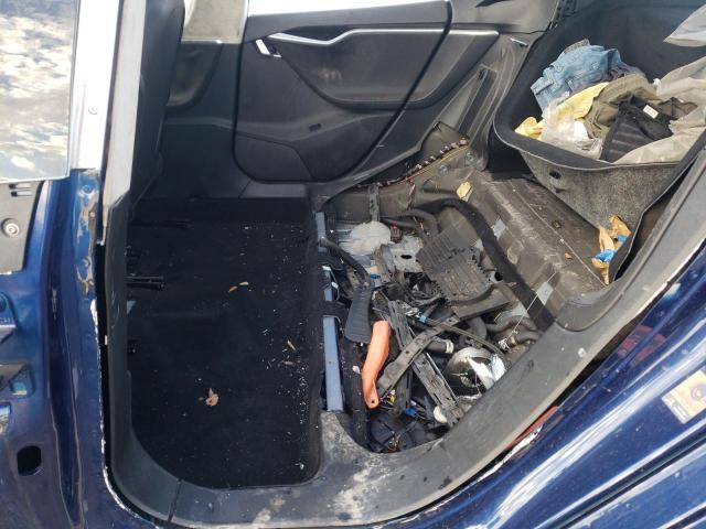 5YJSA1E26HF204417 - 2017 TESLA MODEL S ლურჯი ფოტო 10