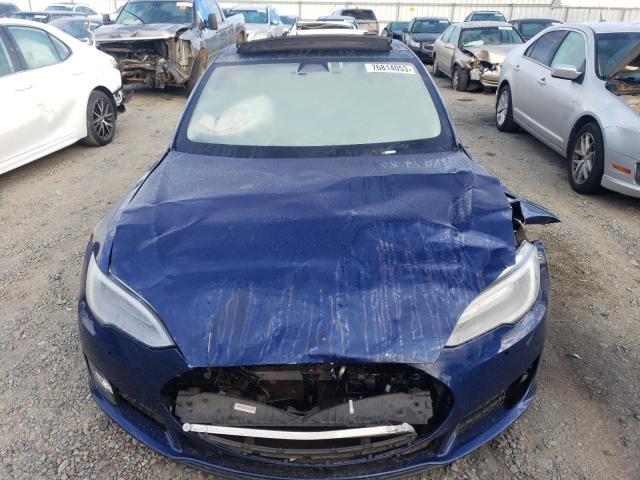 5YJSA1E26HF204417 - 2017 TESLA MODEL S BLUE photo 5