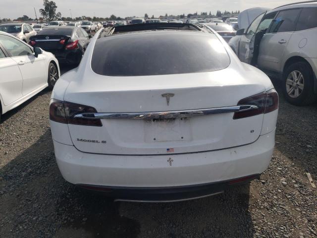 5YJSA1CG0DFP19650 - 2013 TESLA MODEL S WHITE photo 6