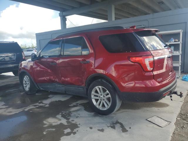 1FM5K7B82HGB60133 - 2017 FORD EXPLORER BURGUNDY photo 2